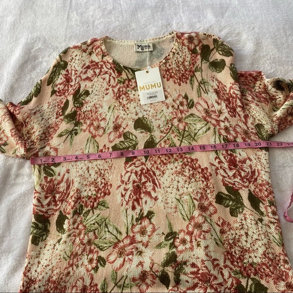 Show Me Your Mumu Hydrangea Blooms Bonfire Knit Pullover Sweater - Picture 8 of 9